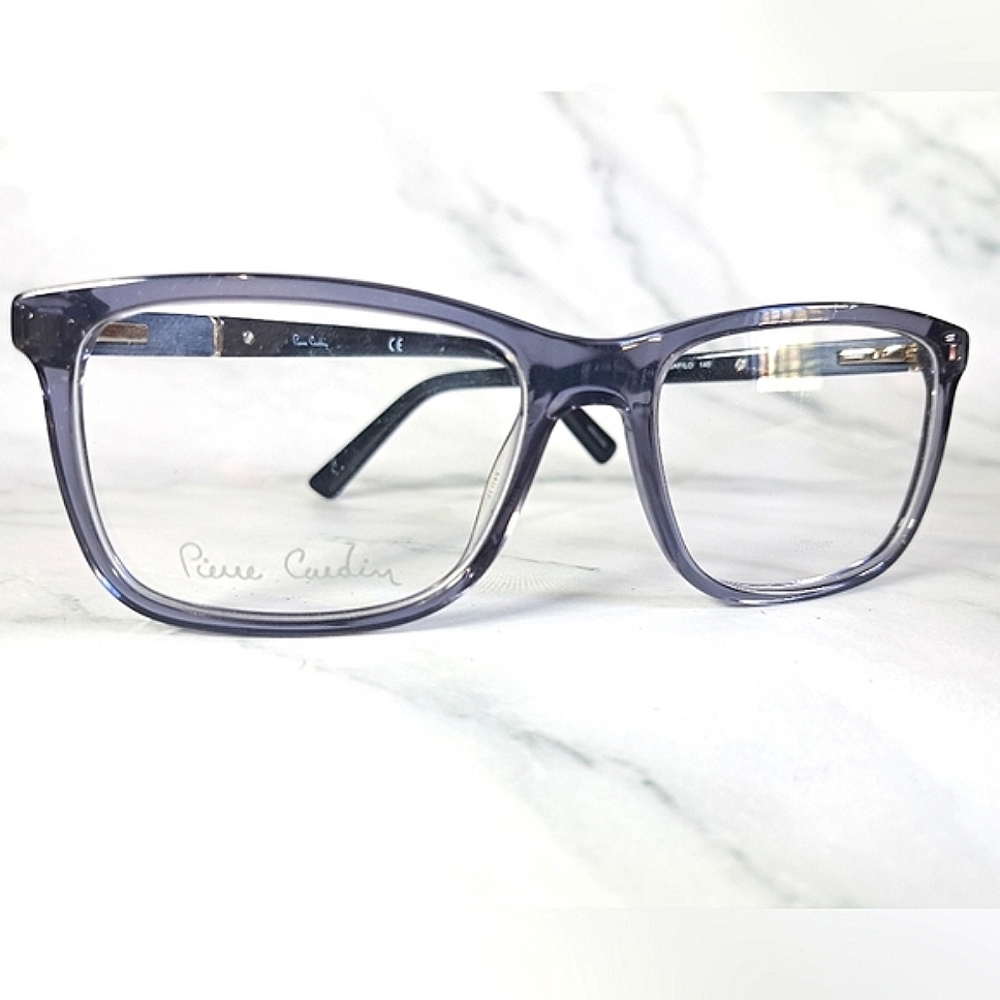PIERRE CARDIN Eyeglass Frame, Rx'able, blue/gray unisex glasses 54-17-140 NEW